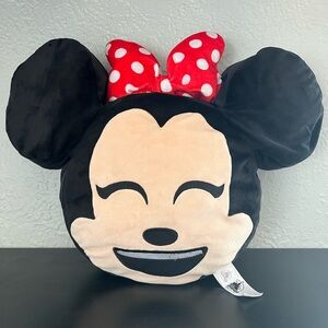 Disney Parks Minnie Mouse Emoji Plush Throw Pillow